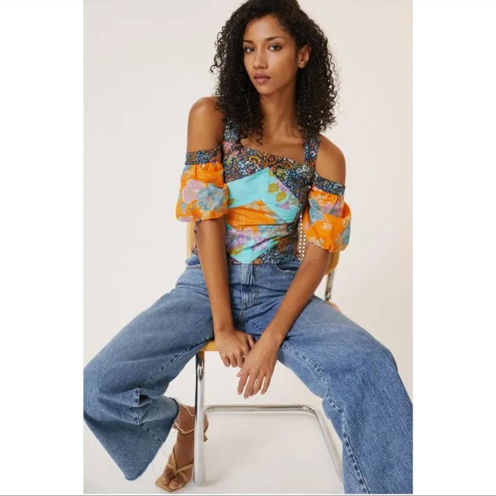 NWT Anthropologie Patchwork Top